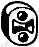 OPEL 4302292 Rubber Strip, exhaust system